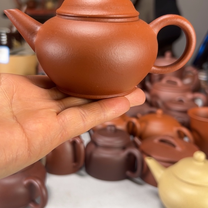 朱泥茶壶嘉***n朱泥水平150毫升