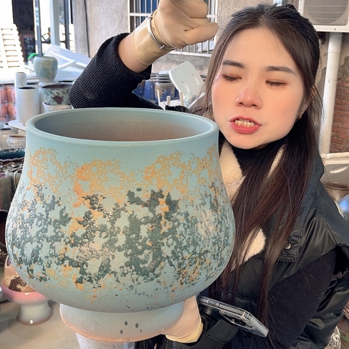 正品口22高25花盆……