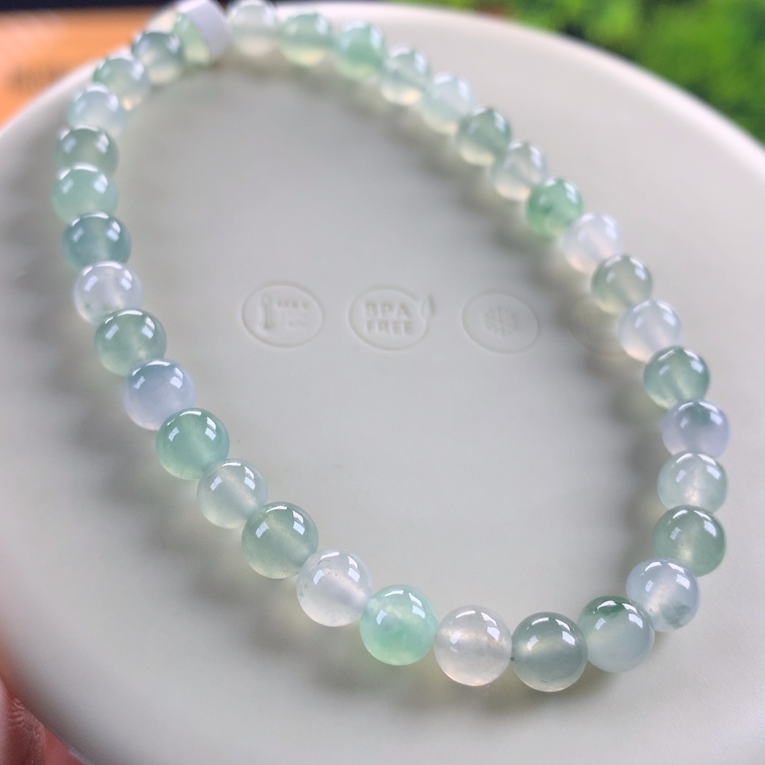 翡翠未镶嵌手链卡5.5