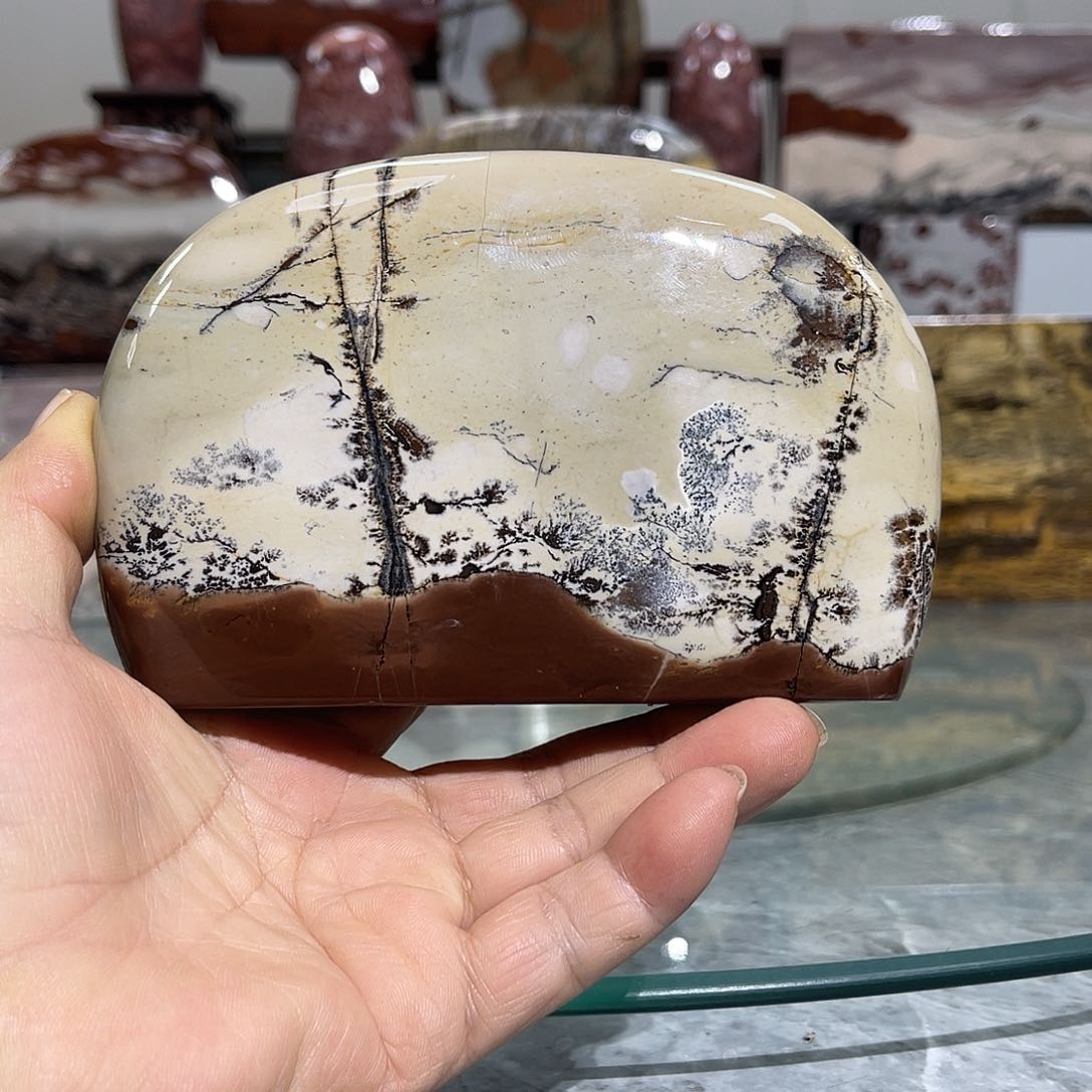 广西石安*国画石摆件