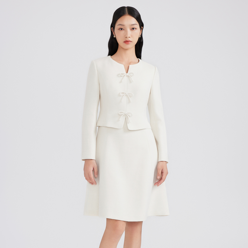 【陈大可专属】【重塑经典】早秋气质长袖梭织连衣裙LMFADBWOP902