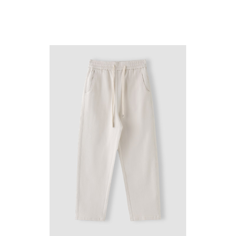 【LAOYUGAODING】高品质-OXZN059X韩系减龄抽绳简约休闲裤