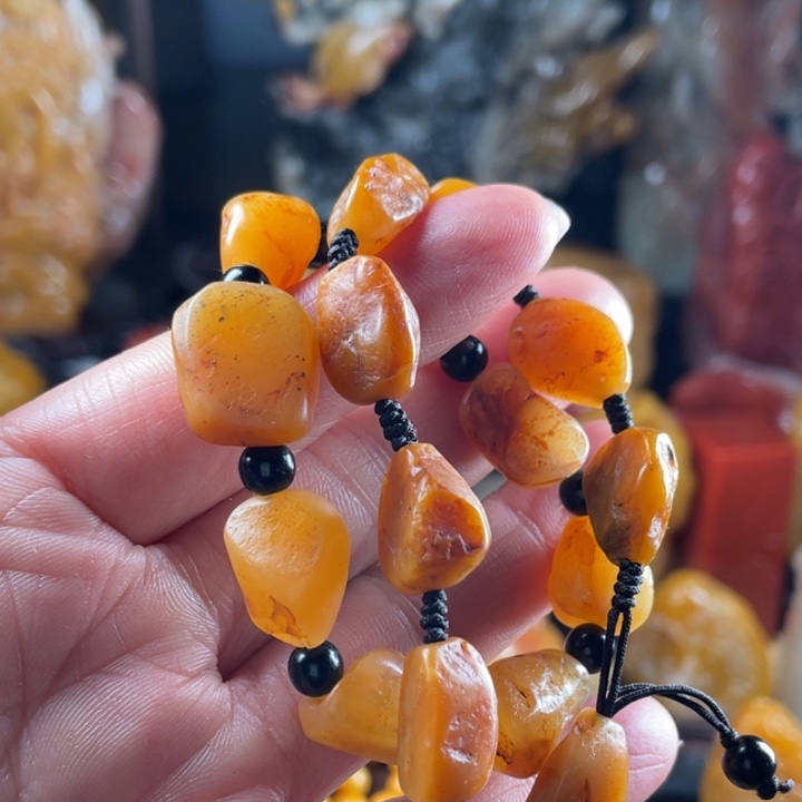 寿山石z***o寿山田黄随形手串