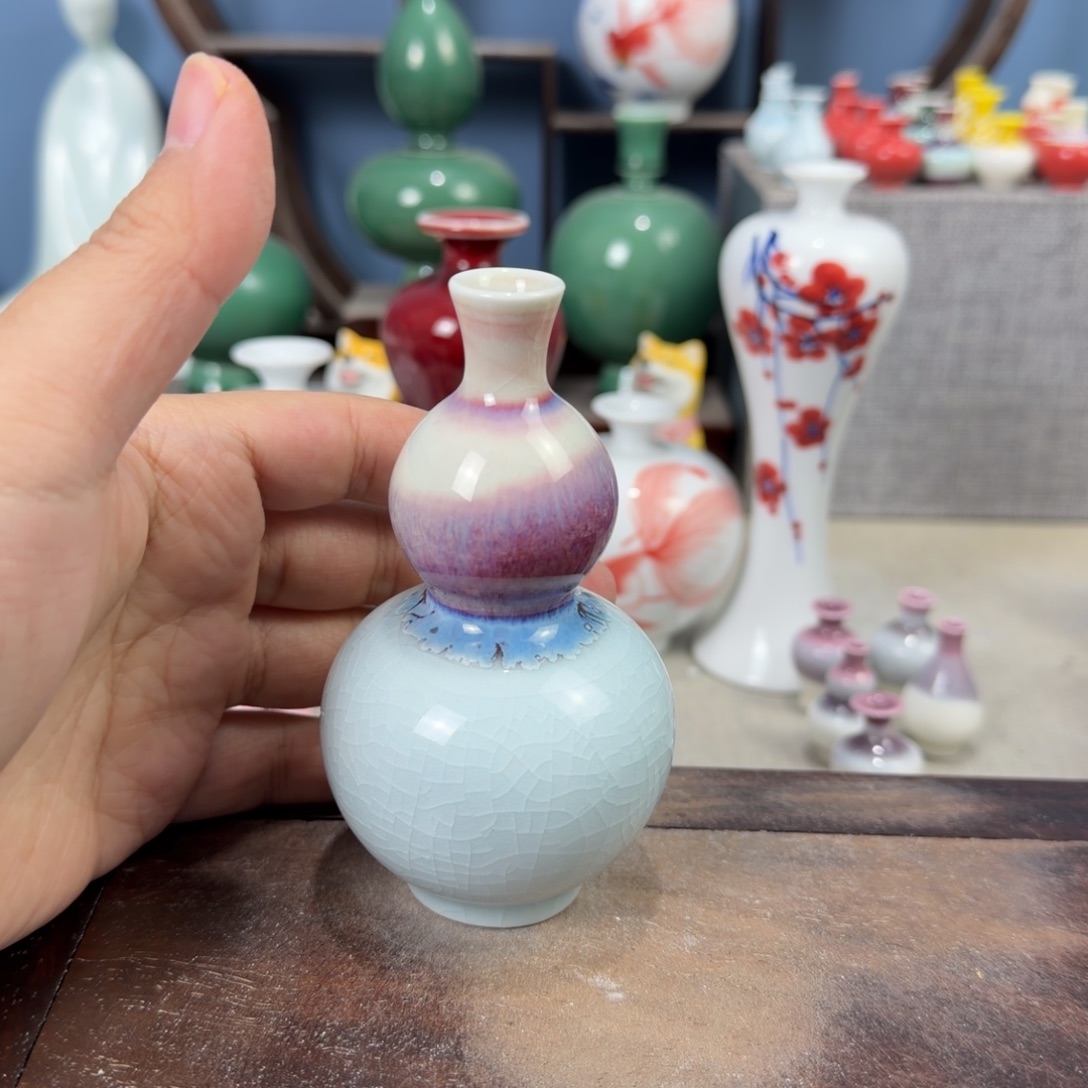 陶瓷手工小花器摆件