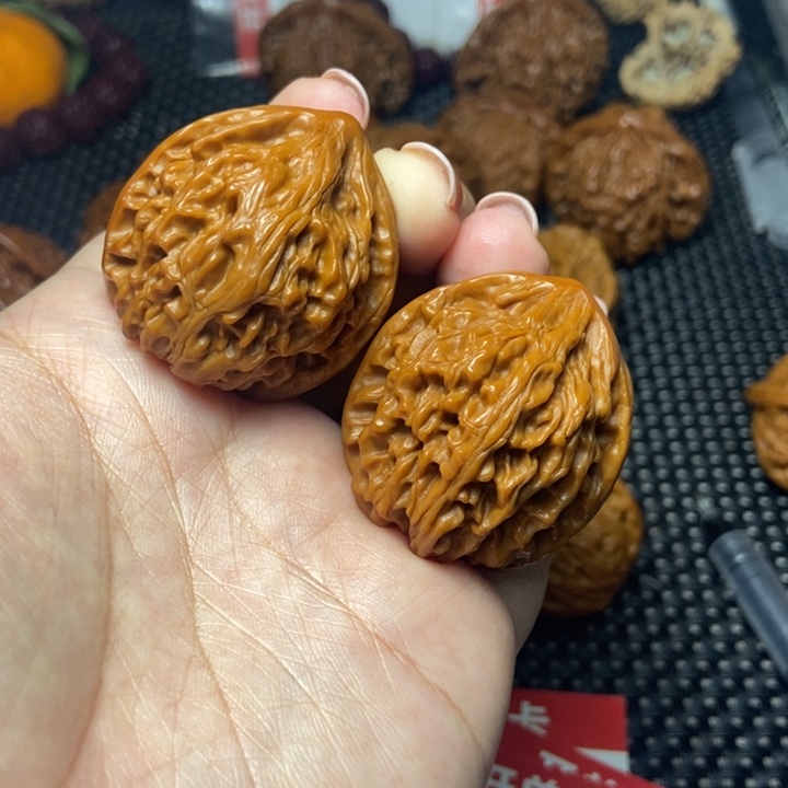 做****文玩核桃把件文山