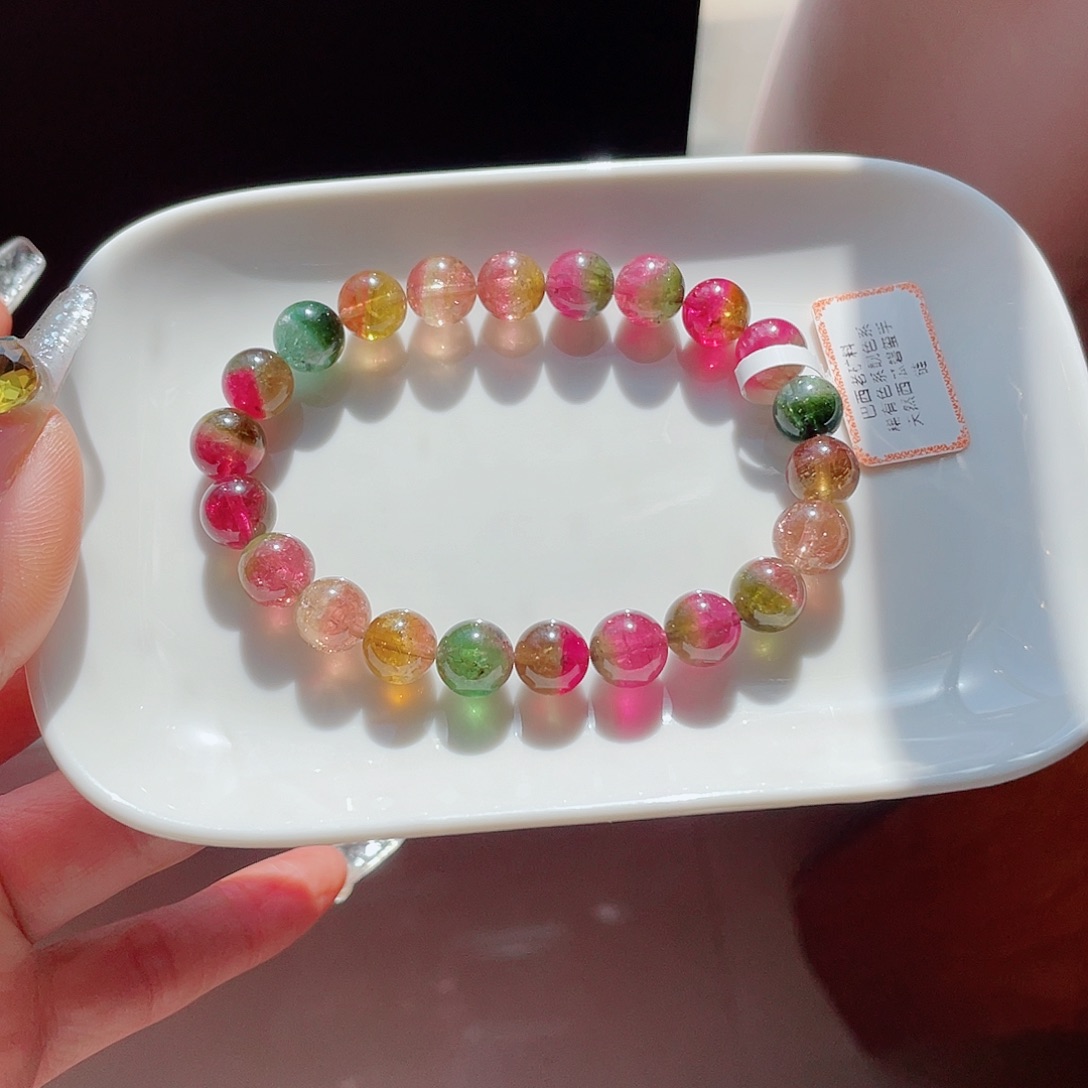 碧玺手链未镶嵌9mm左右