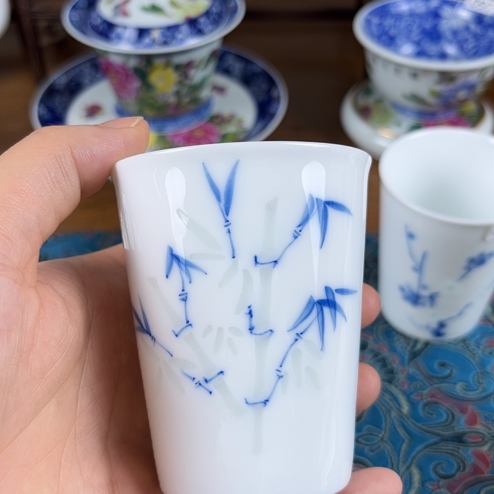 摆件景德镇陶瓷茶杯