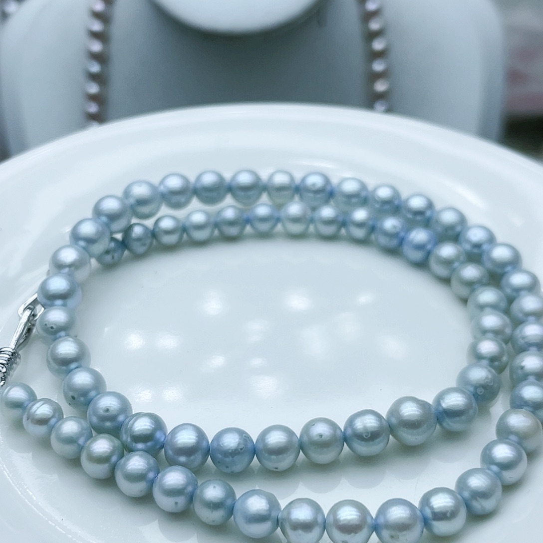 淡水珍珠颈饰钛钢