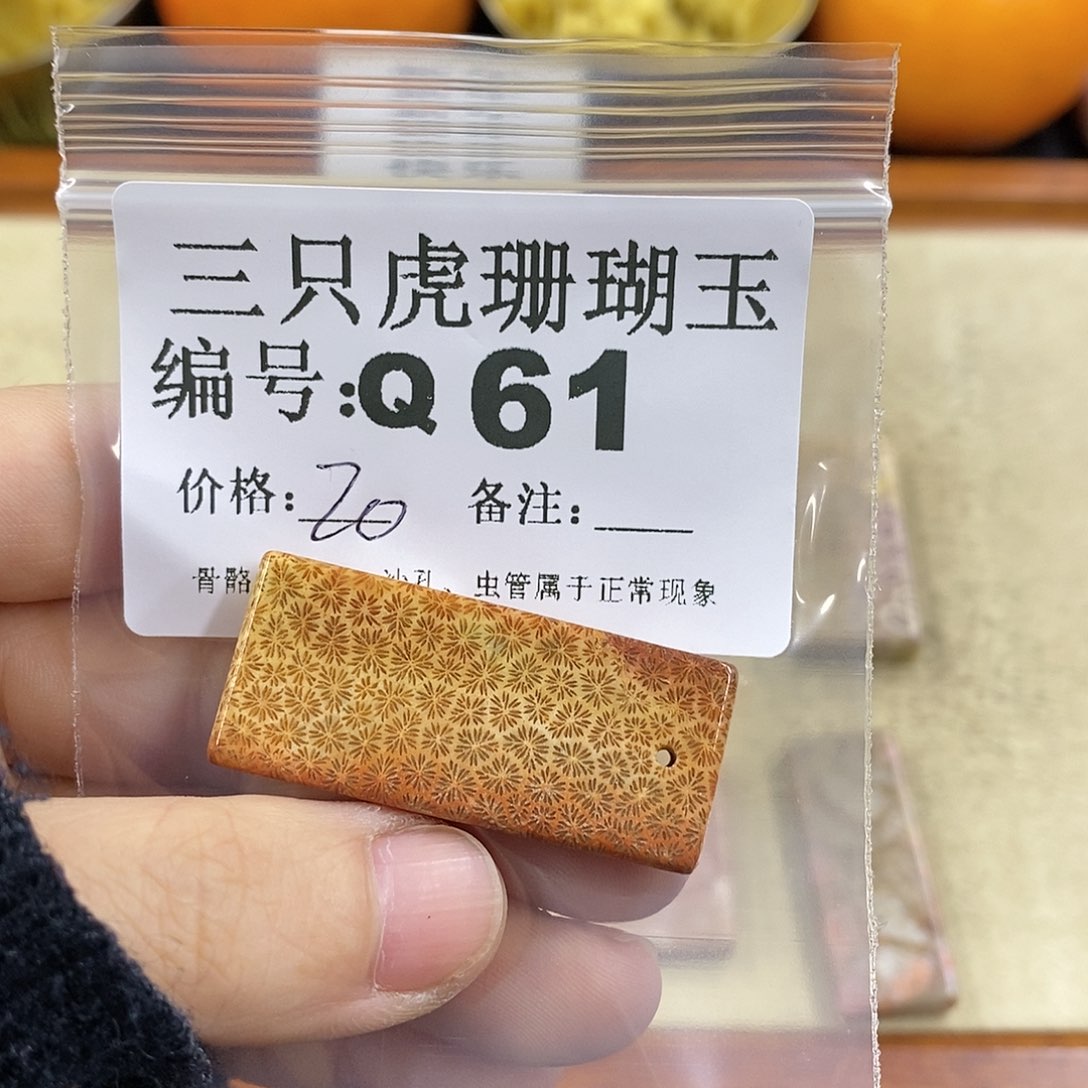 硅化珊瑚（珊瑚玉）1未镶嵌一**羊