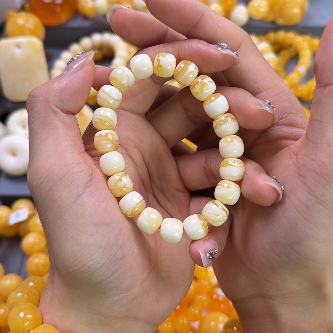 琥珀珠宝奇石未镶嵌同料老型11mm