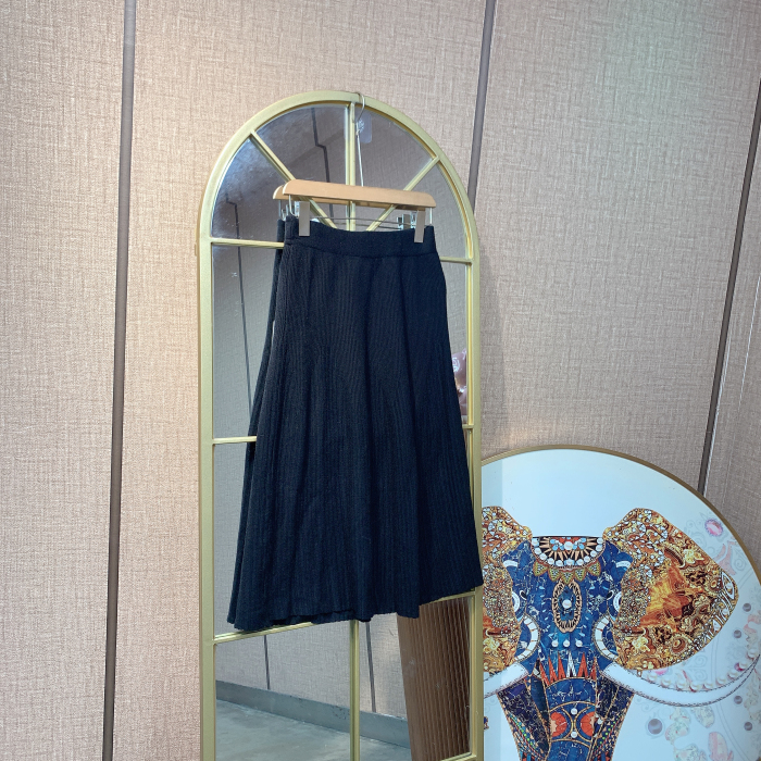 BQ779孕妇黑色针织半身裙90-140