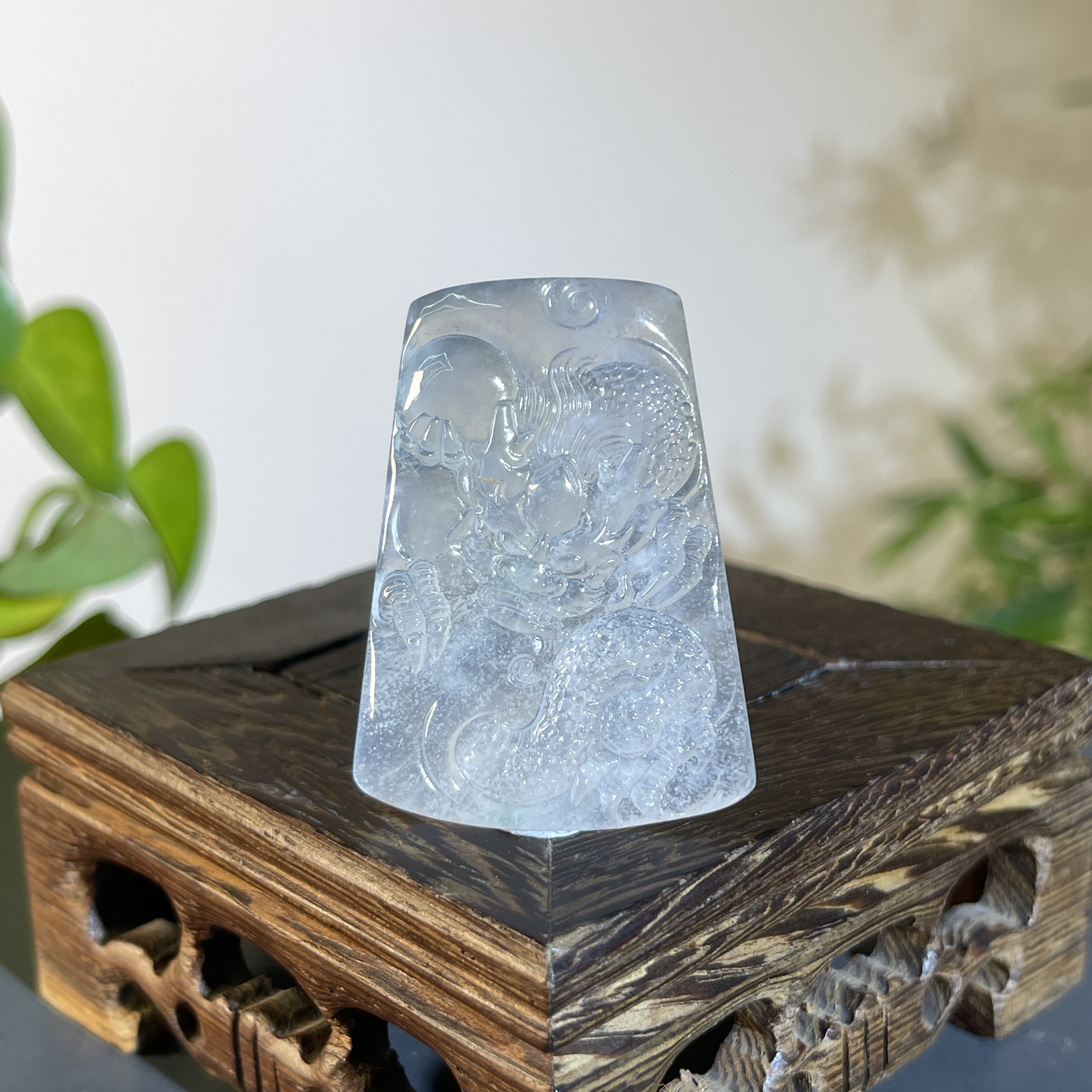 JTB23-145 天然缅甸翡翠A货 龙牌