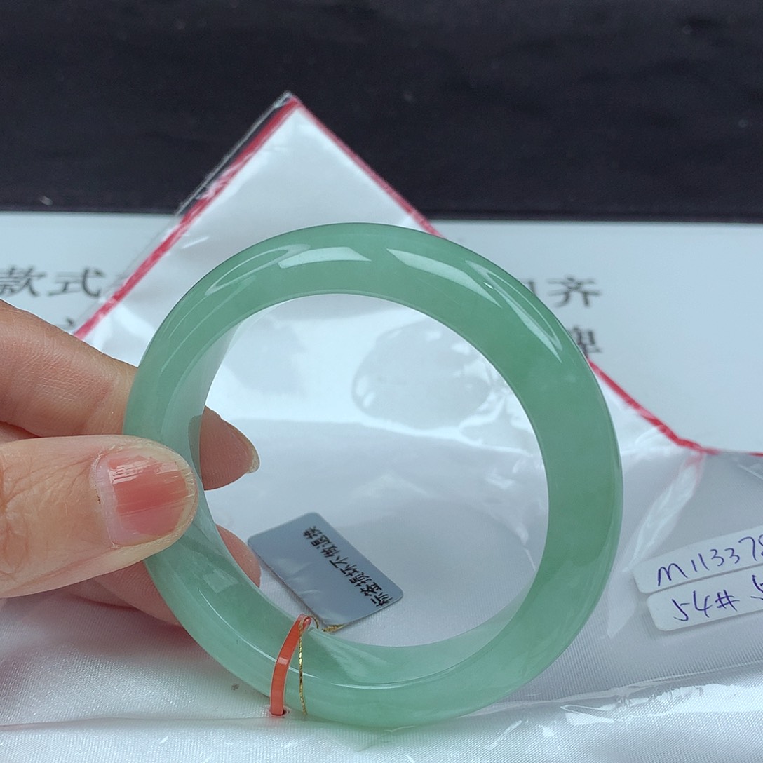 翡翠手镯未镶嵌54圈3378