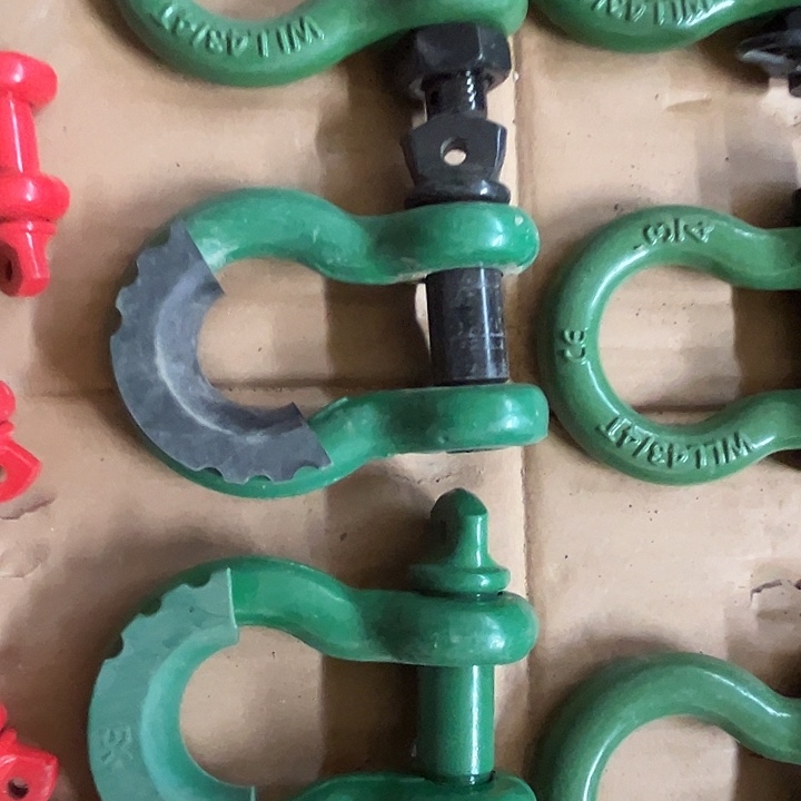 军绿色19吨卸扣一对