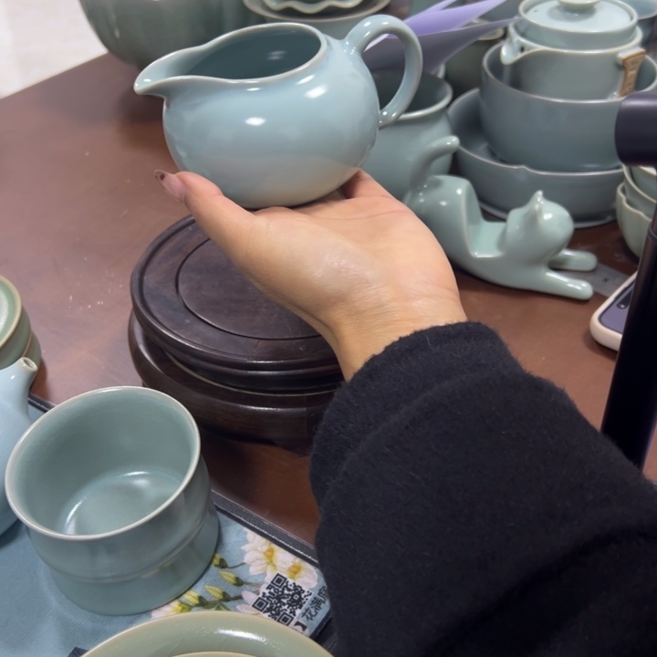 陶摆件原产地原矿釉汝瓷仓库直播