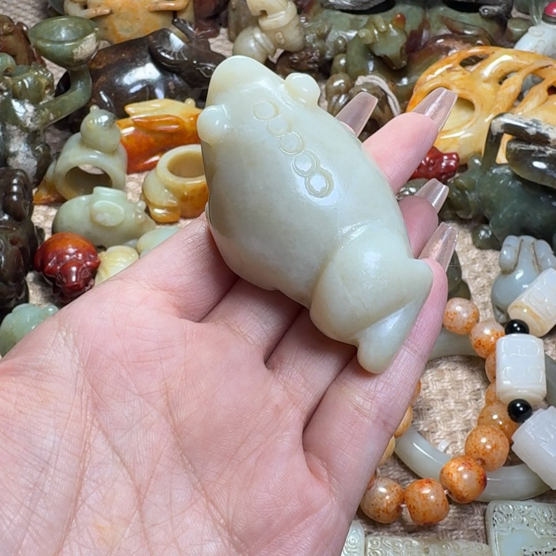 白玉菩提吊坠挂件