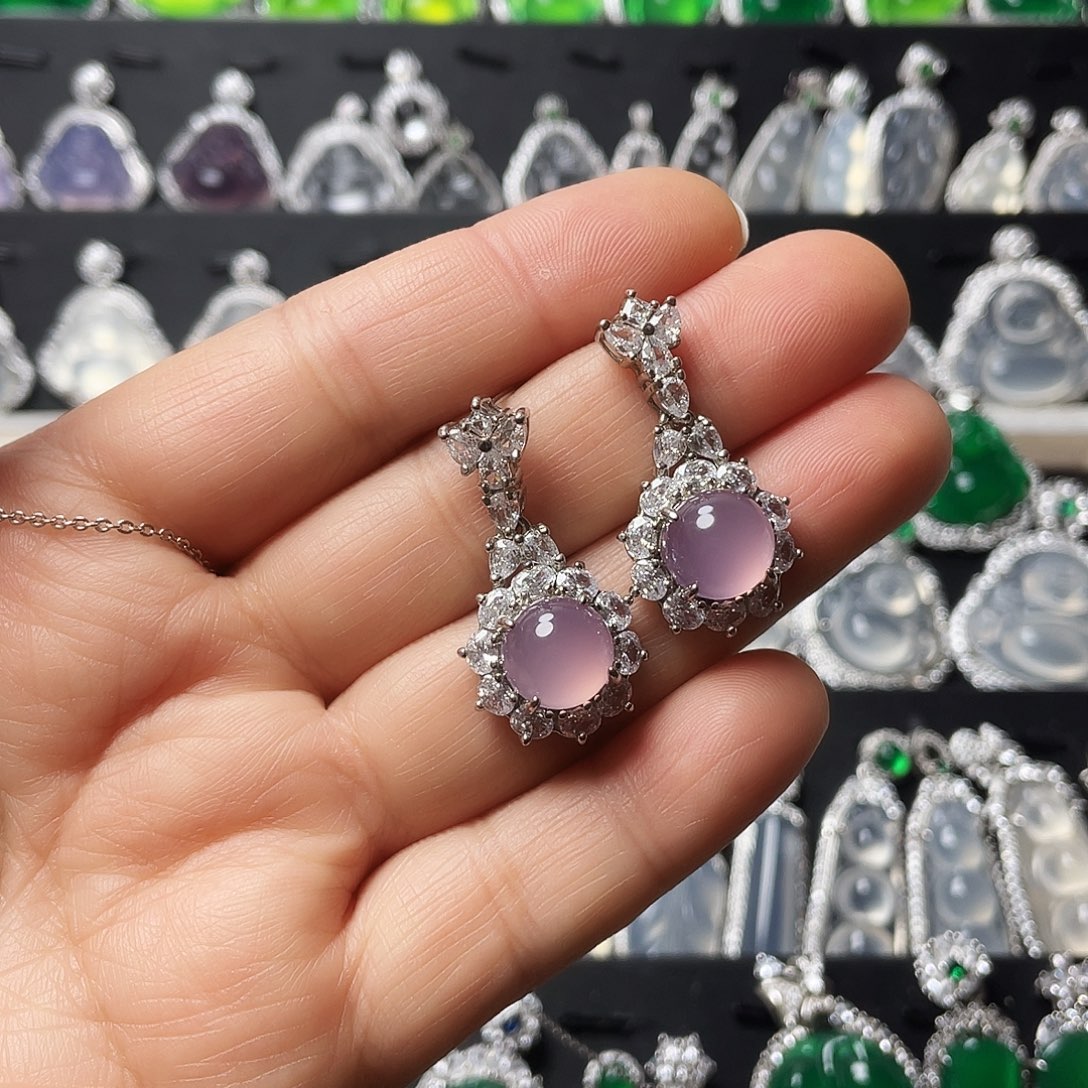 玛瑙/玉髓耳钉合金