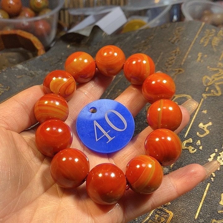 玛瑙/玉髓手链未镶嵌虎*哥