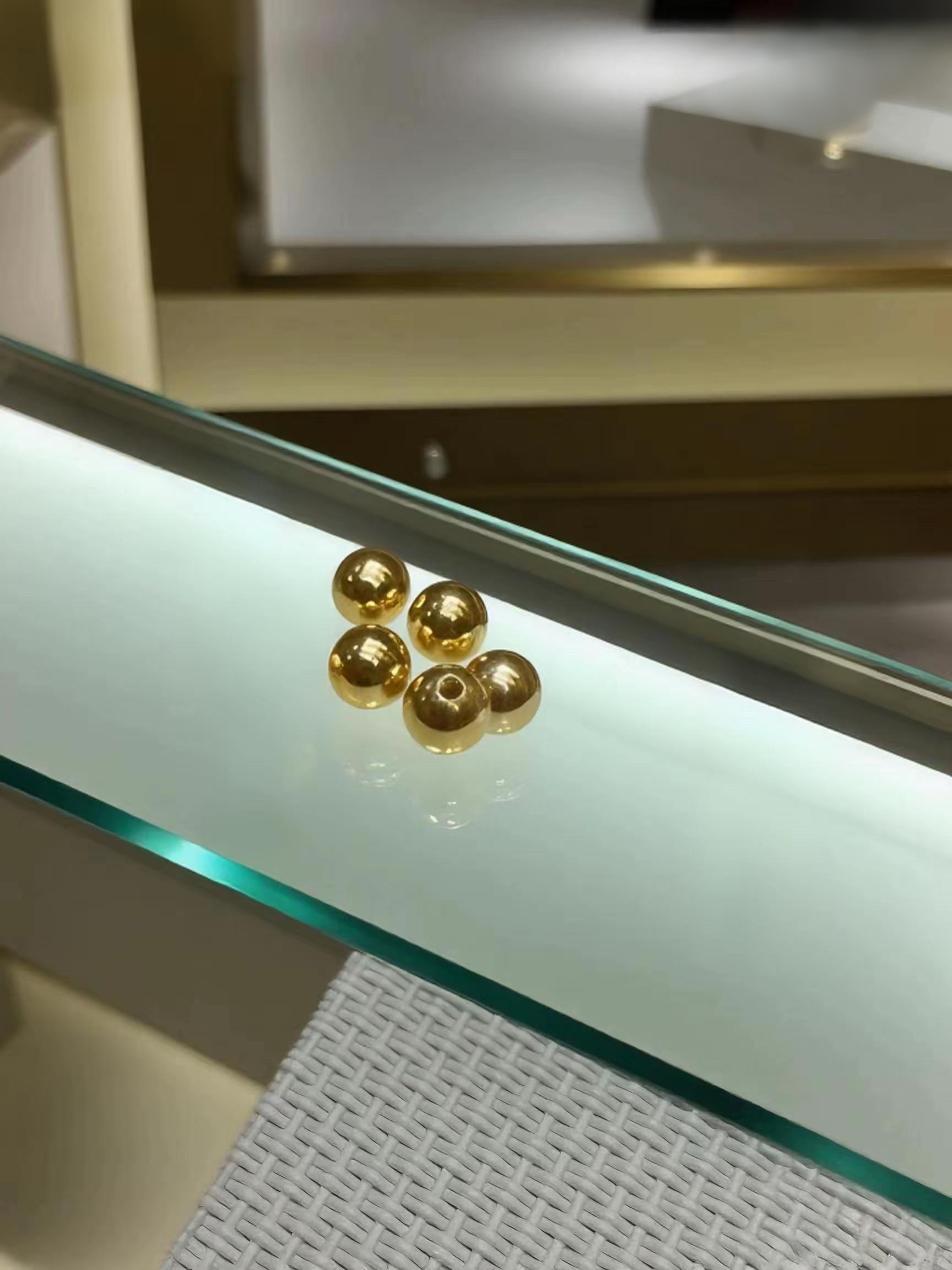 18K精美豪奢爆闪金色5颗发 DJ0017配礼盒A