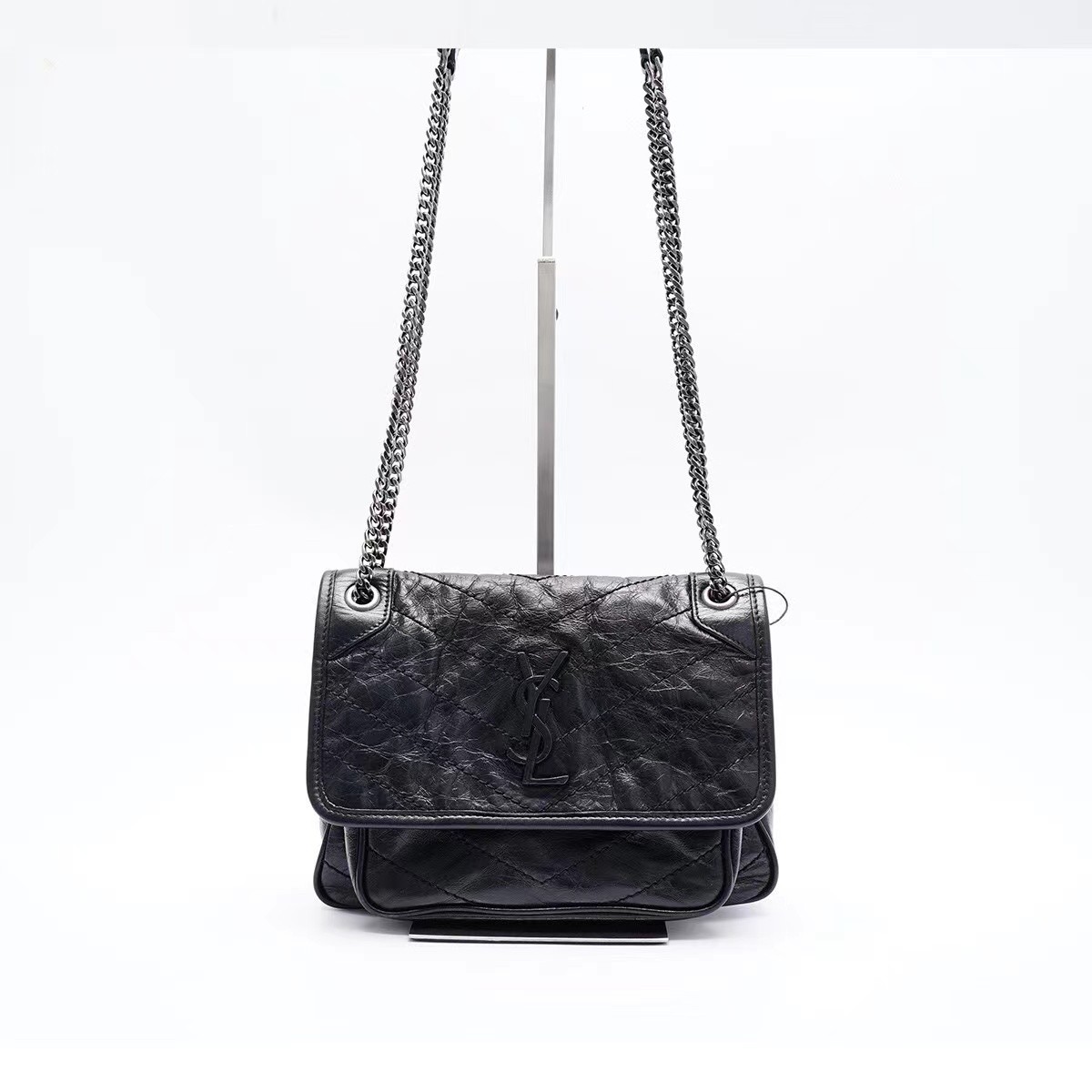 95新 YSL/圣罗兰 【总仓】niki小号油蜡皮黑色/BG22000189