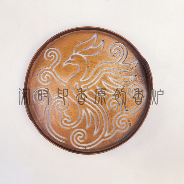 【丹凤衔香】14.8苏工紫铜双耳篆模