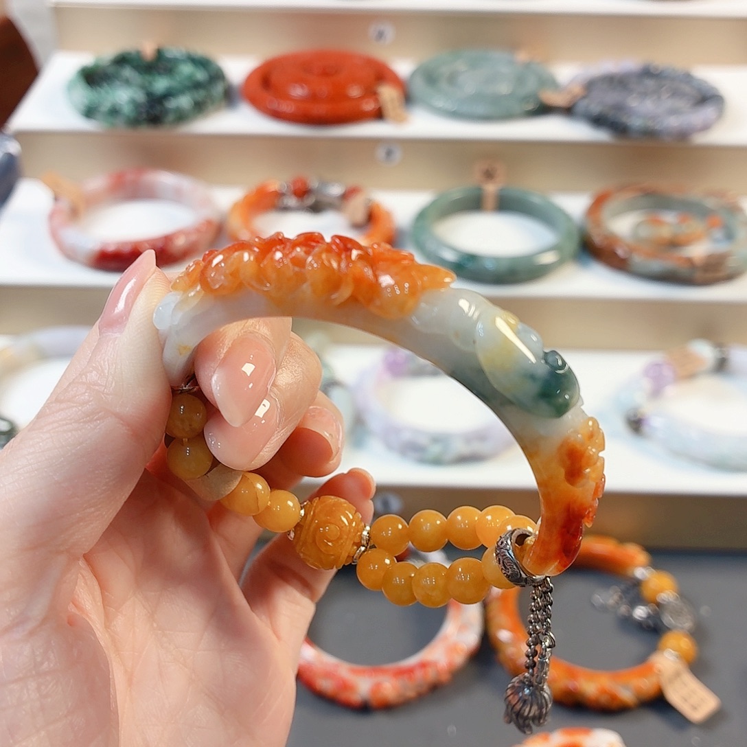 你***趣翡翠未镶嵌手链手串