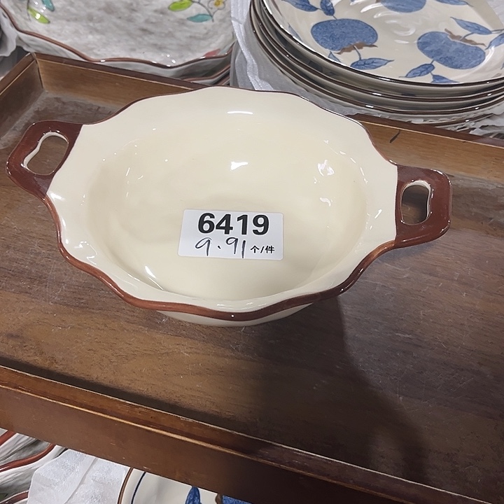 瓷微瑕外贸餐具6419