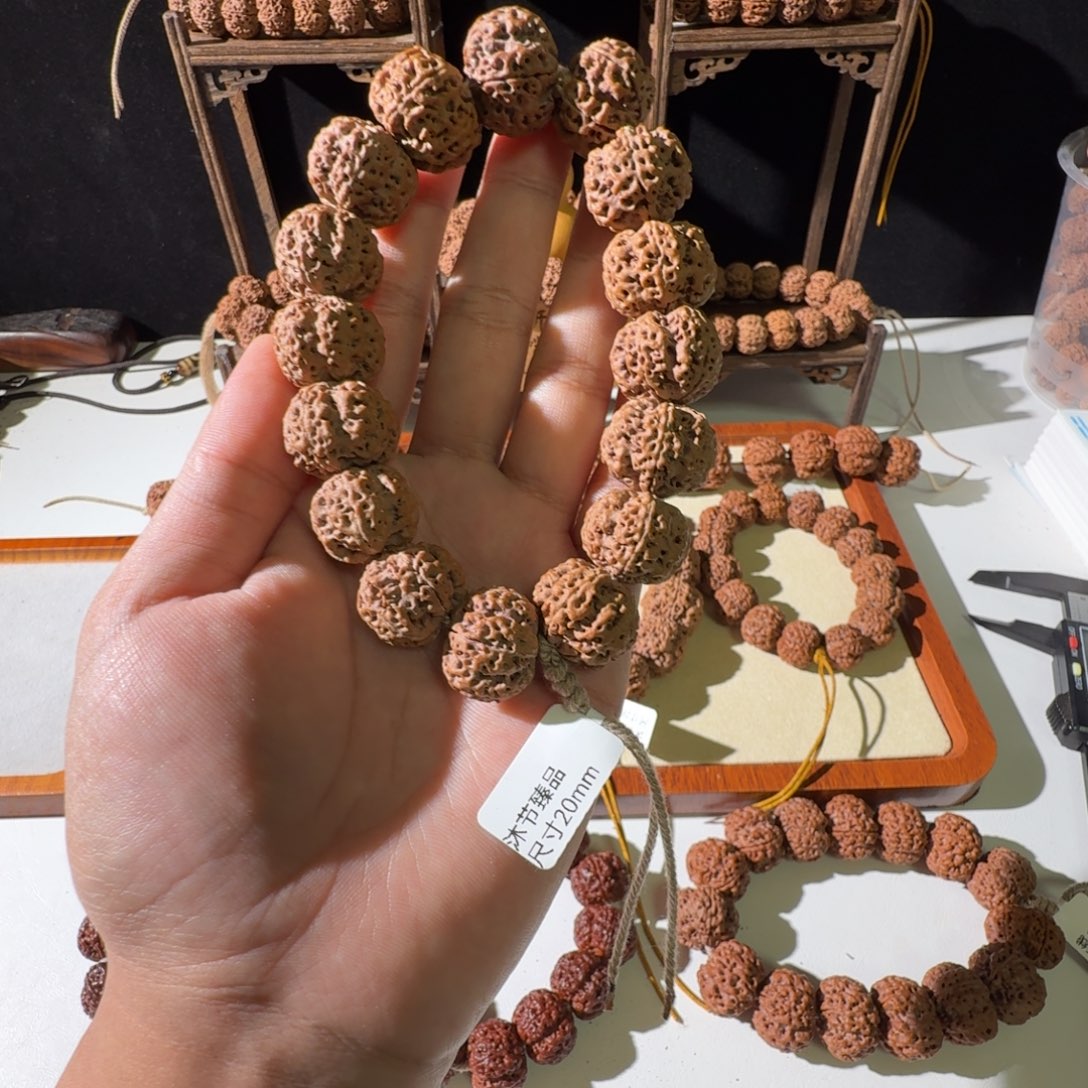 金刚菩提手串20尺寸梅花超头