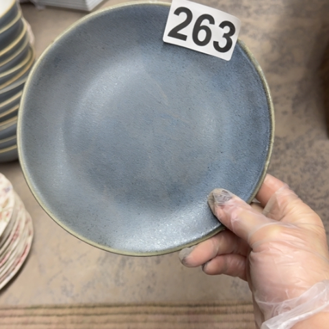 泥塑磁州窑出口小盘一个口径17