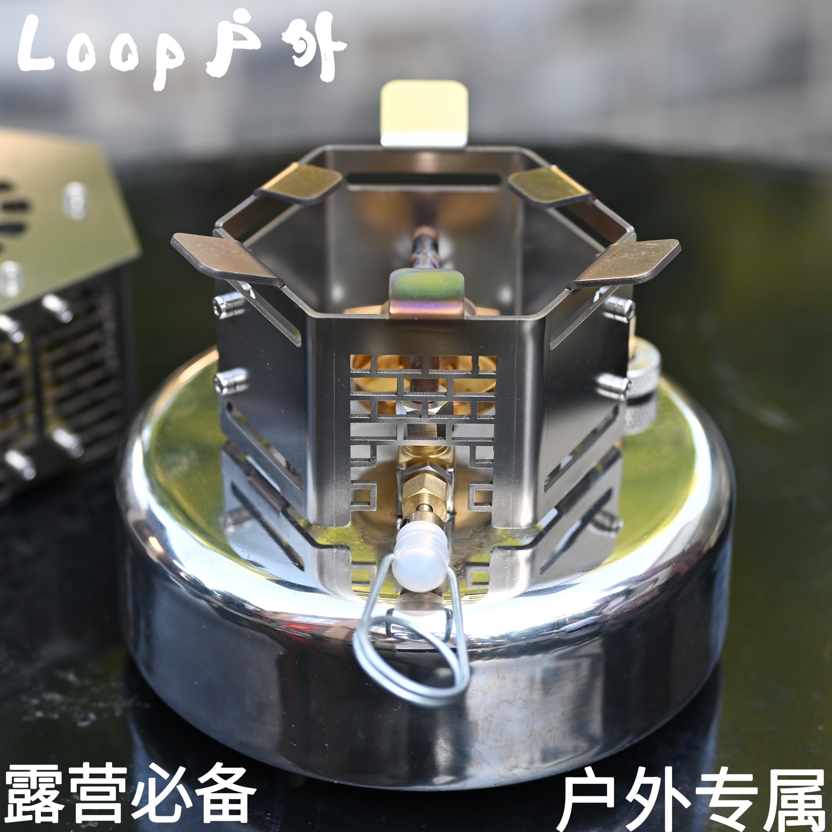 1000ML加压气化迷你酒精炉.煮水炉.便携收纳包.不黑壶底.观火炉/