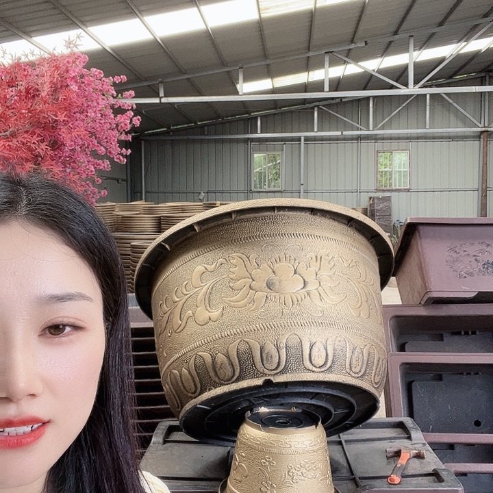 圆形83花盆2个有孔