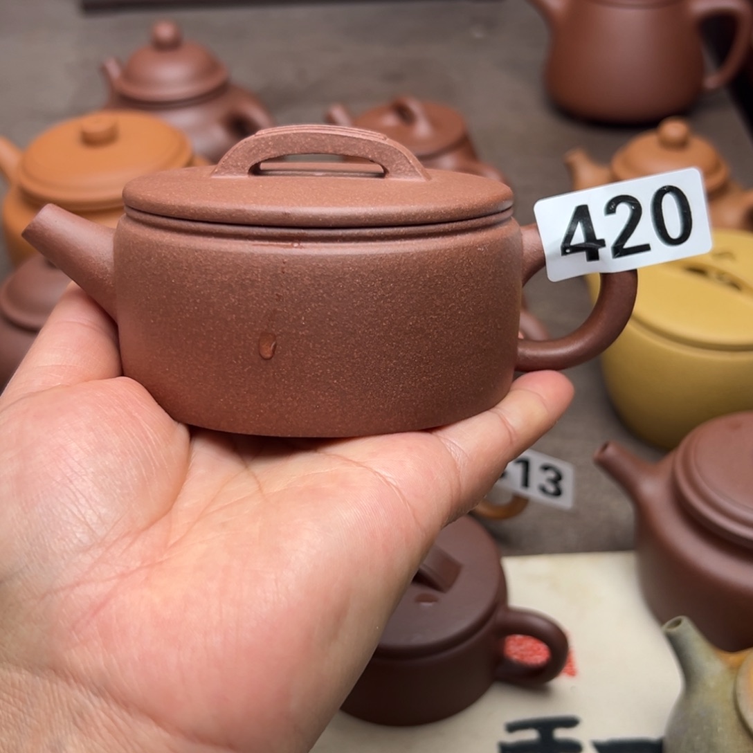 紫砂茶壶紫泥160cc左右半手工