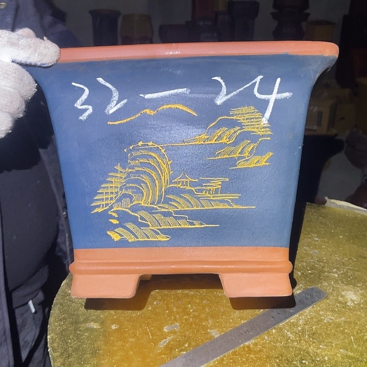 紫砂花盆紫砂等传统