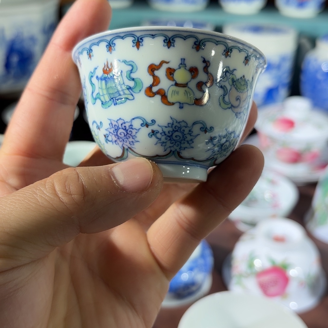 杯子陶手工手绘的陶瓷杯