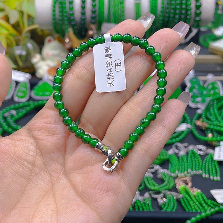 翡翠手链未镶嵌?***?圆珠手链5