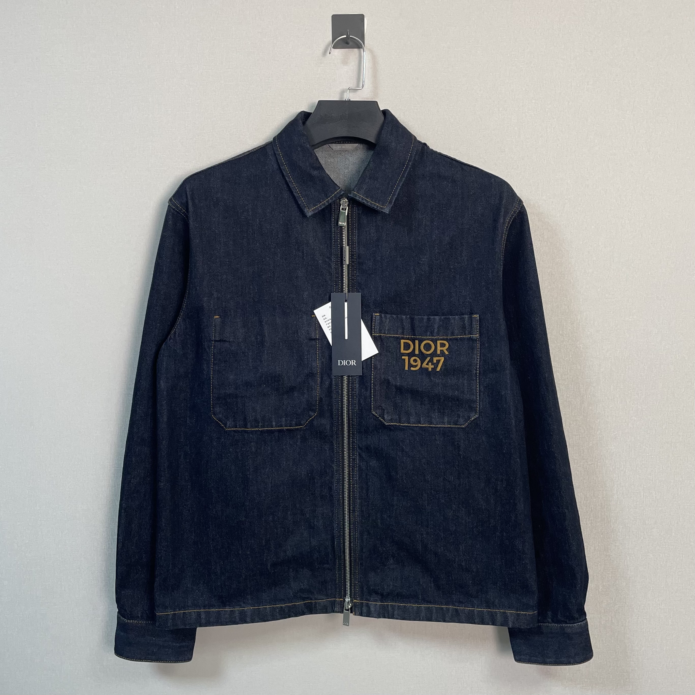 未使用 DIOR/迪奥 SS24字母牛仔夹克/46码/带吊/价14000