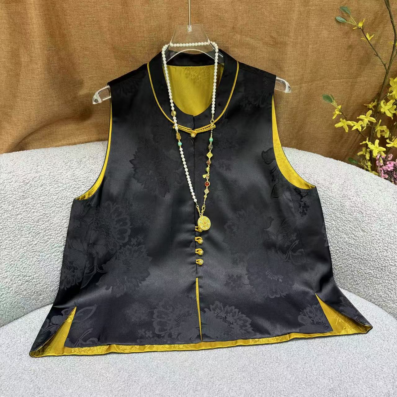 【SHANGLIU】新中式国风定制高级时尚百搭马甲新款HF-870171（503）