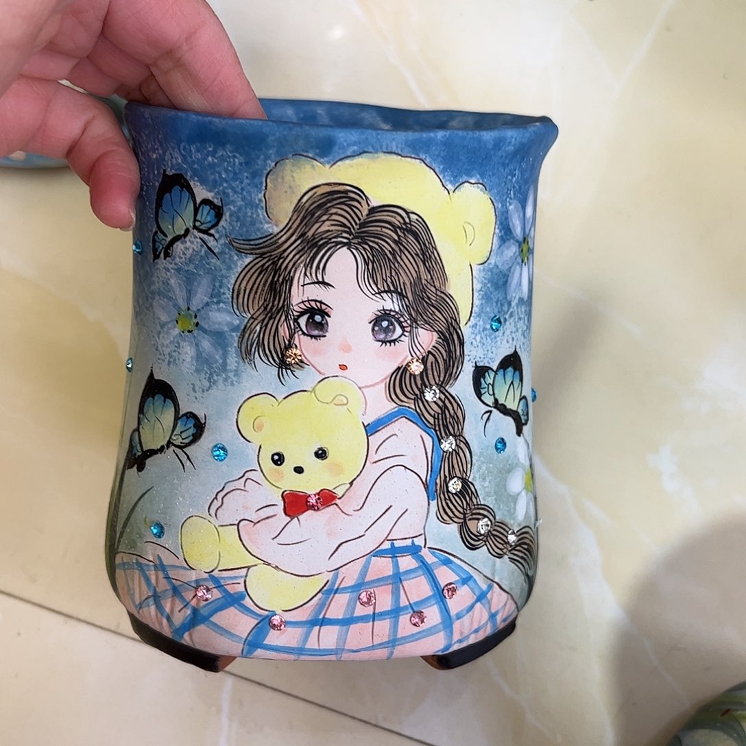 景德镇陶瓷花盆景德镇陶瓷花盆
