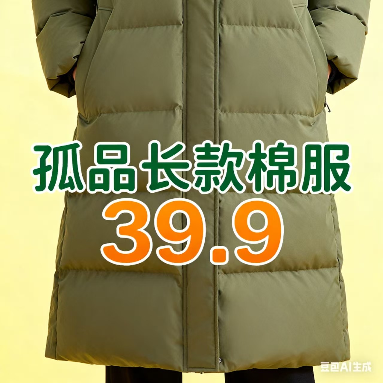 孤品长款棉服，根据直播间实际展示为主