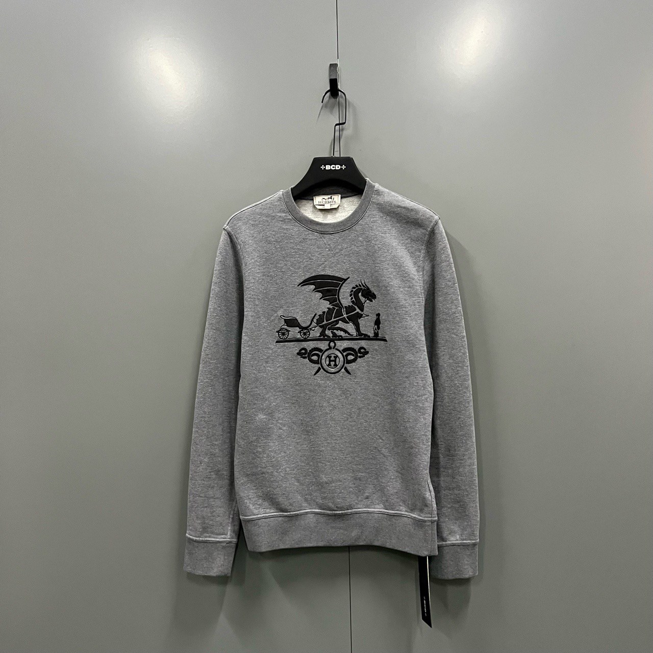 95新 Hermes/爱马仕 （jp）306 图案拼接卫衣 M码