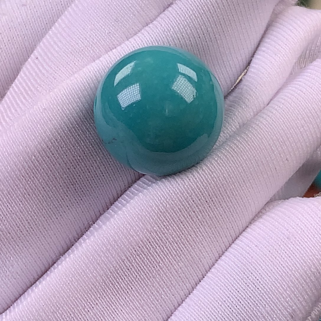 绿松石未镶嵌珠宝奇石14.4mm