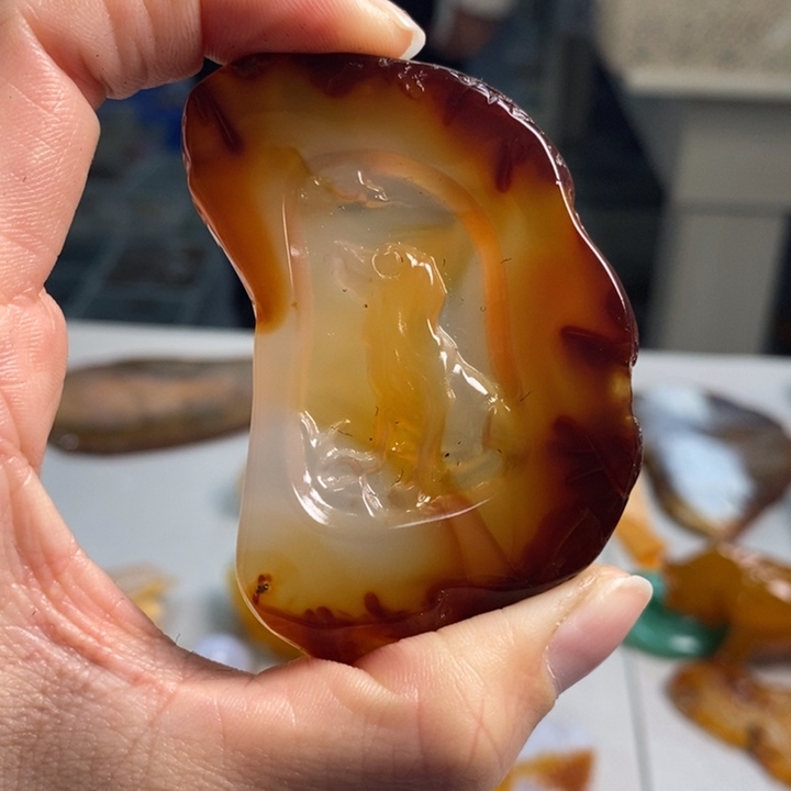 玛瑙/玉髓吊坠(不含链)未镶嵌