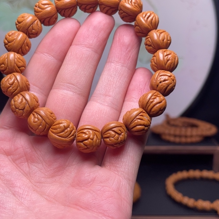 手串桃核14暴龙火焰手串