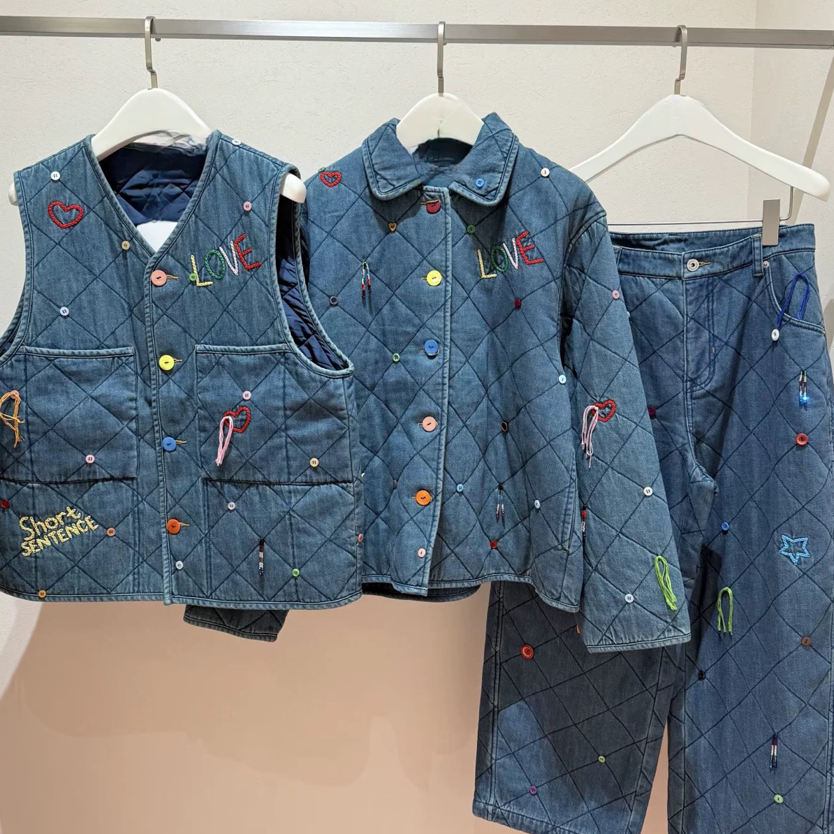 牛仔多巴胺珩棉加厚棉服