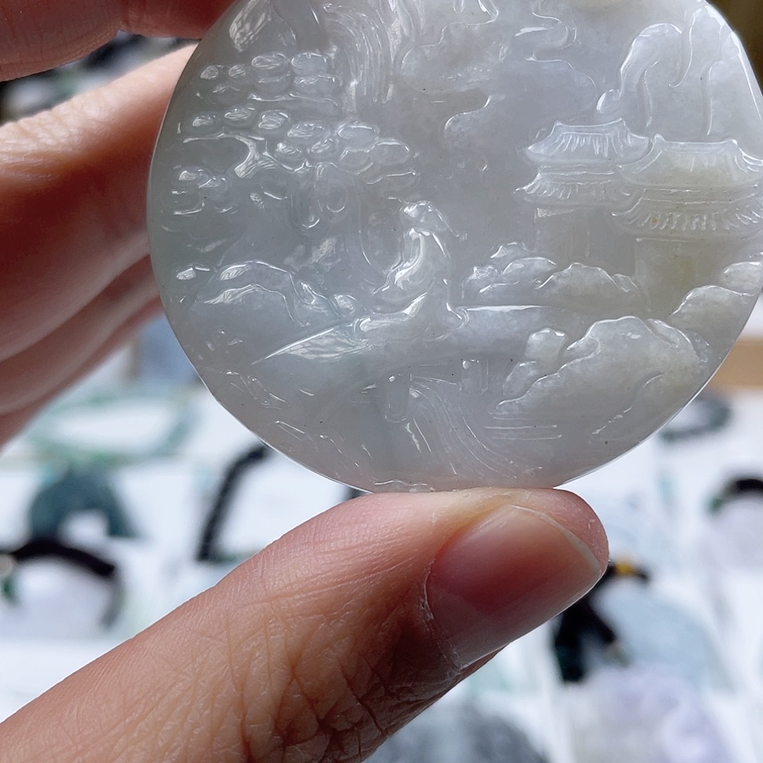 翡翠颈饰未镶嵌0559挂件