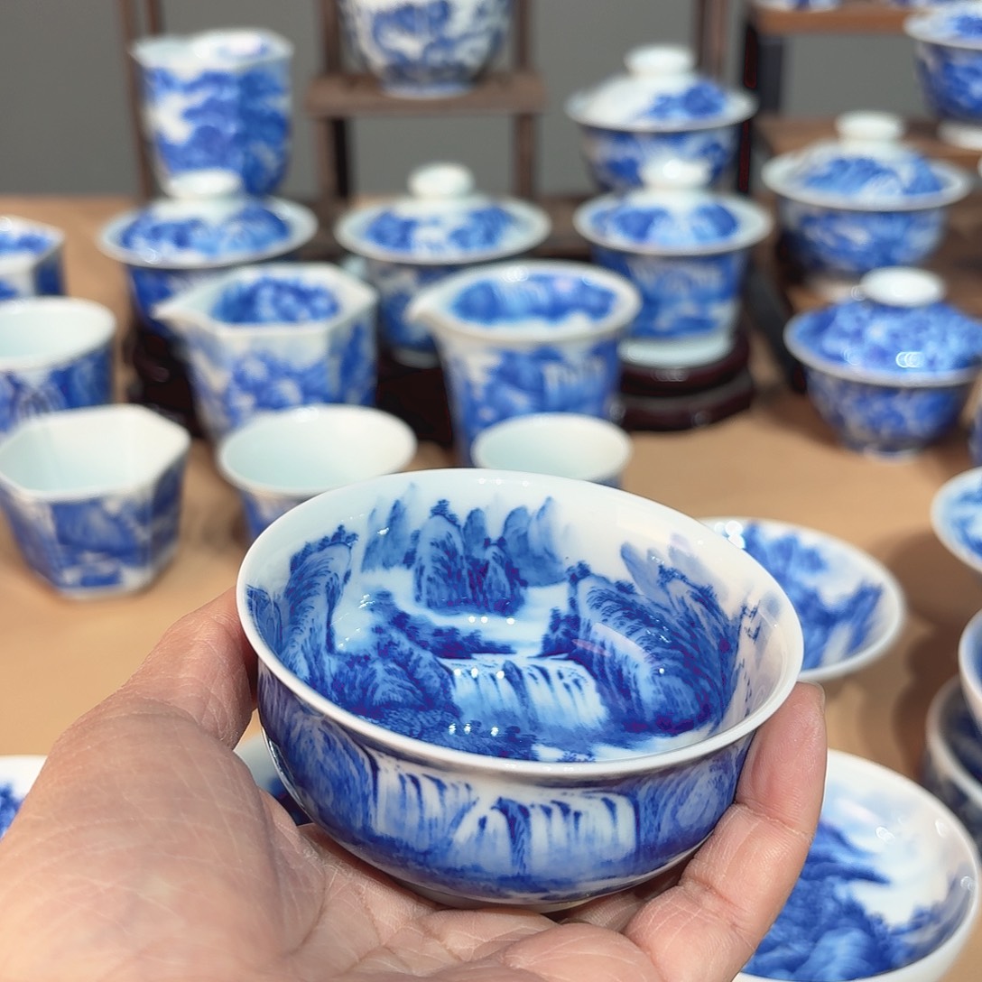 ****囍景德镇纯手绘单杯微瑕