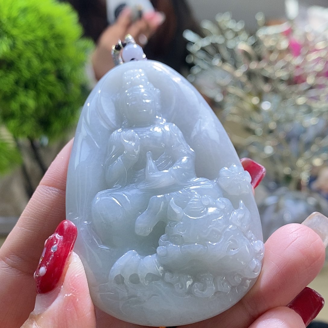 【闪购商品】翡翠颈饰未镶嵌文殊