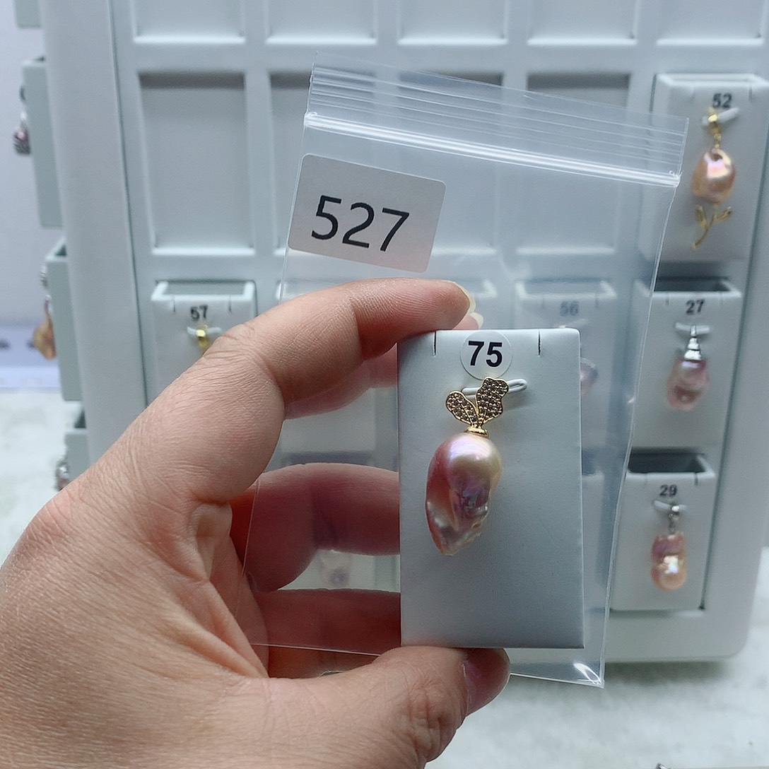 淡水珍珠吊坠(不含链)合金