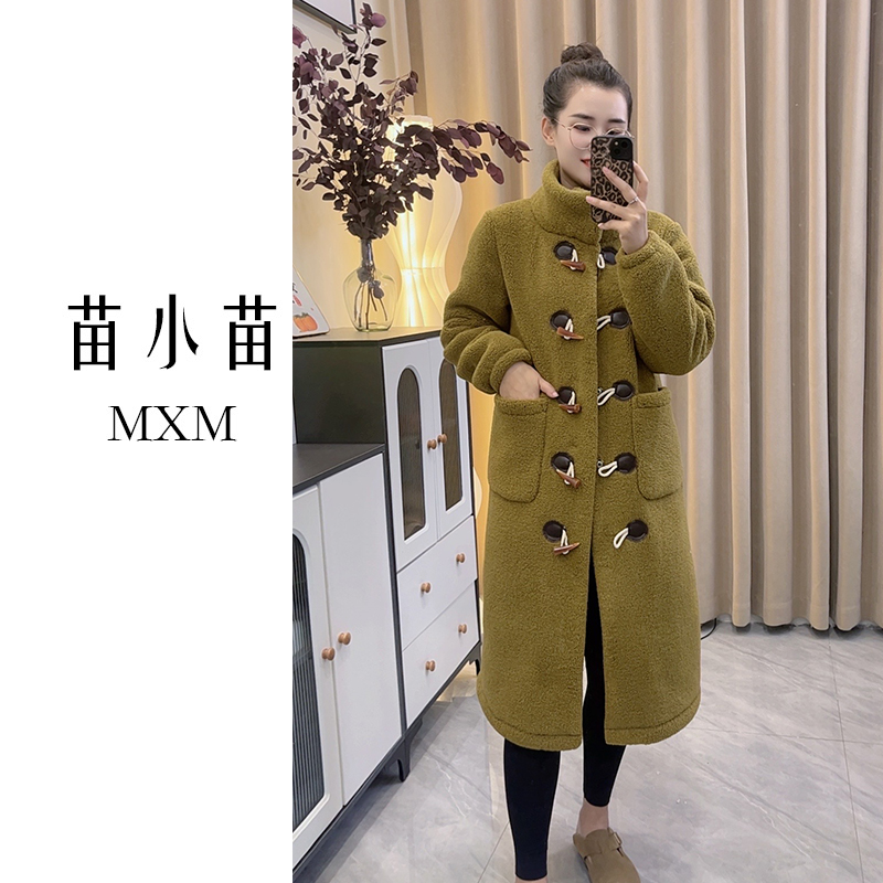 苗小苗加厚冬季翻领加绒女可外穿家居服洋气三层加厚居家服时尚