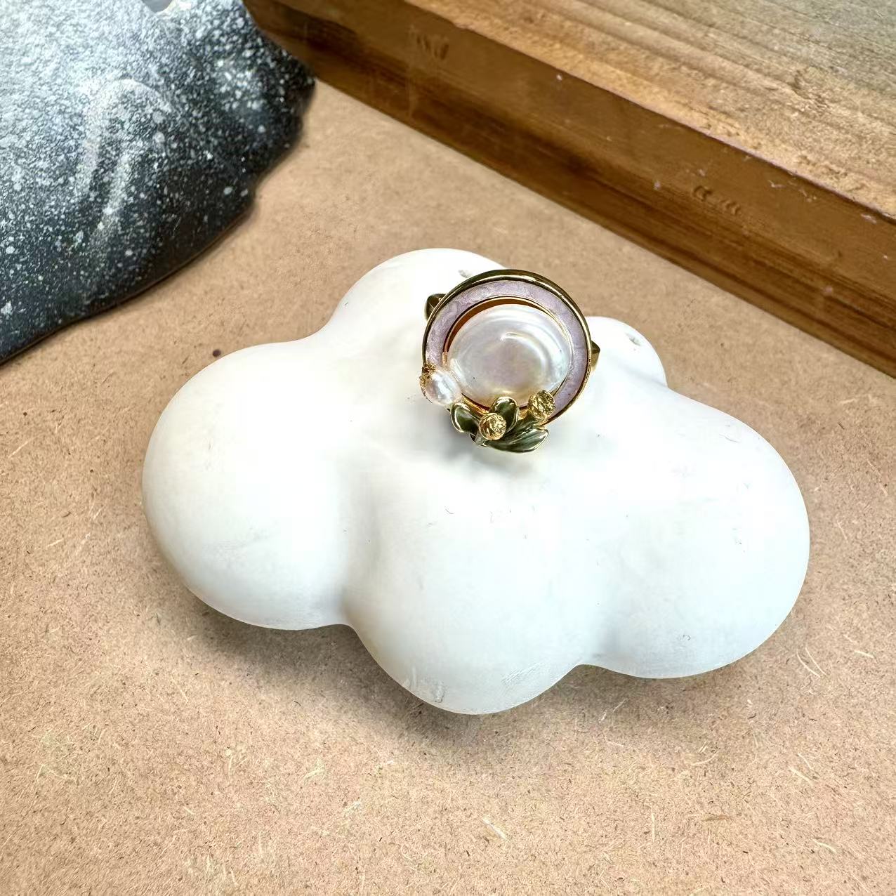 戒指 油画系列镜面开口戒指YW496
